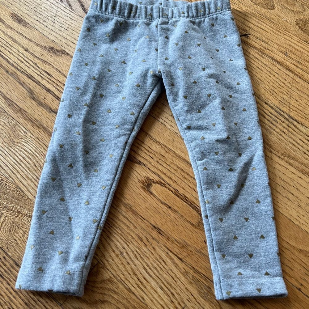 Tea Collection Gray Leggings for Toddler Girl - 2